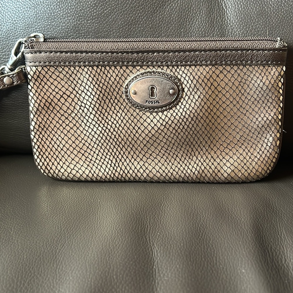 Fossil Brown Wallet Wristlet